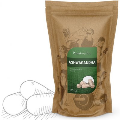 Protein & Co. Ashwagandha 120 kapslí – Hledejceny.cz
