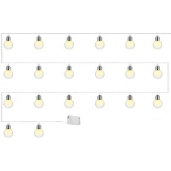 ISO 8623 LED světelný řetěz žárovky teplá bílá 20ks