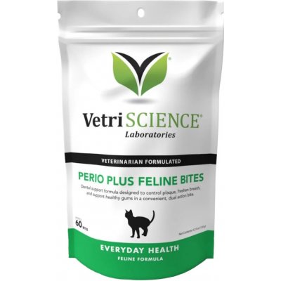 VetriScience Perio Plus Feline dentální žvýkací kousky pro kočky 120 g – Zbozi.Blesk.cz