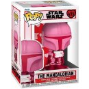 Sběratelská figurka Funko Pop! 498 Star Wars The Mandalorian with Grogu Valentine