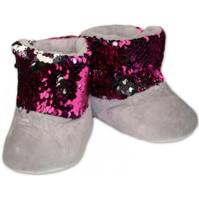 YO ! zimní botičky/capáčky s flitry šedé – Zboží Mobilmania