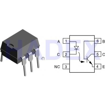 CNY-17/III optočlen 5,3kV CTR 100-200% DIP6 – Zboží Mobilmania