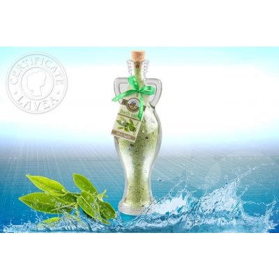 Lavea koupelová sůl v skleněné amfoře Zelený čaj 270 g – Zboží Mobilmania