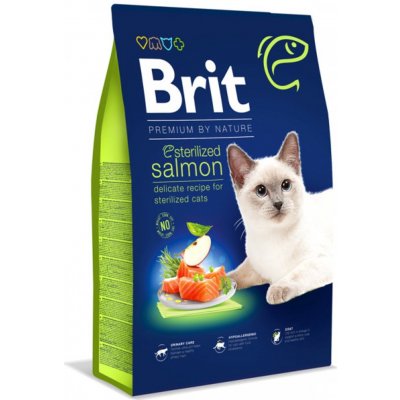 Brit Premium by Nature Cat Sterilized Salmon 8 kg – Zboží Dáma