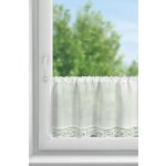 EUROFIRANY KRÁTKÁ ZÁCLONA NA PÁSCE VINCE 100X40 CM BÍLÁ – Hledejceny.cz