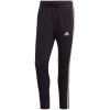 Pánské tepláky adidas teplákové kalhoty Essentials Single Jersey Tapered Open Hem 3-Stripes Joggers IC0044 Černá