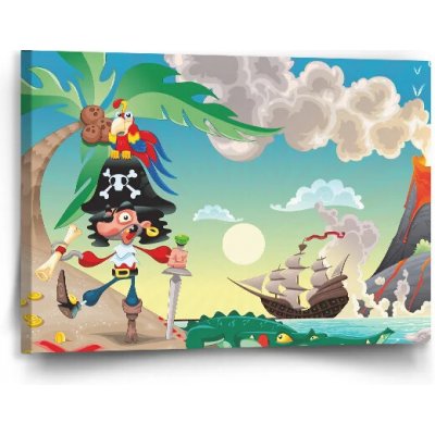 Sablio Obraz Pirát - 90x60 cm – Hledejceny.cz