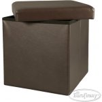 Eurofirany Úložná taburetka/box Hnědá – Zboží Dáma