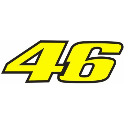 Dino Samolepka - nálepka Valentino Rossi 46 (98 x 33 mm) – Zboží Dáma