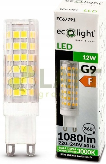ECO LIGHT LED žárovka G9 12W teplá bílá