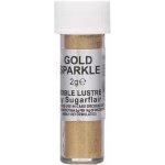 Sugarflair Jedlá prachová barva s perletí Gold Sparkle 2 g – Zboží Dáma