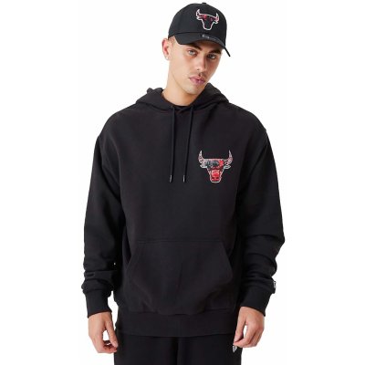 New Era Infill Team Logo Oversized Hoody Chicago Bulls Black / Red – Zboží Mobilmania