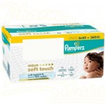 Pampers Aqua Soft Touch čistící ubrousky 6 x 60 ks – Hledejceny.cz