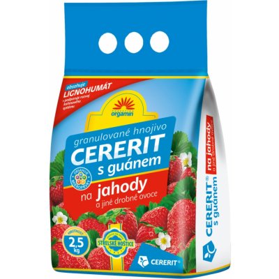 Forestina ORGAMIN Cererit s guánem a lignogumátem na jahody a jiné drobné ovoce 2,5kg – Zboží Mobilmania