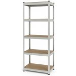 Bezšroubový regál 180x60x40 - pozinkovaný - 5 polic – Hledejceny.cz