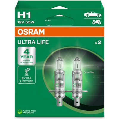Osram Ultra Life H1 P14.5s 12V 55W 64150ULT-2HB – Hledejceny.cz