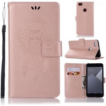 Pouzdro MFashion Xiaomi Redmi Note 5A Prime - růžové - lapač snů