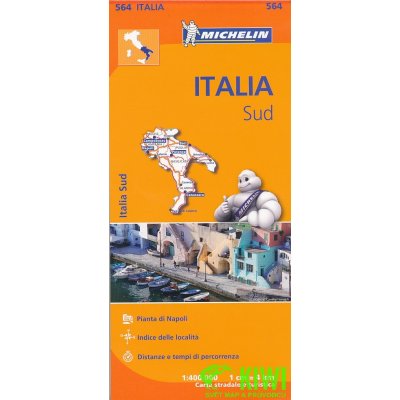 Michelin vydavatelství mapa Italia sud (jižní Itálie) 1:400 t.