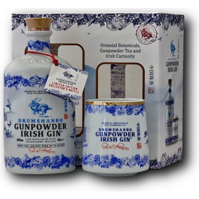 Drumshanbo Gunpowder Irish Gin 43% 0.7 L (dárkové balení s keramickým pohárem) – Sleviste.cz