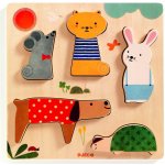 Djeco vkládací puzzle domácí mazlíčci 5 dílů – Hledejceny.cz