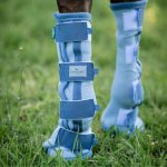HORSEWARE Kamaše proti hmyzu heather blue/blue & silver – Zboží Mobilmania