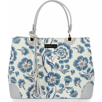 Vittoria Gotti dámská kabelka kožená kufřík květinový vzor Malovaná  Multicolor modrá od 3 192 Kč - Heureka.cz