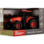 Teddies Traktor Zetor plast 9x14cm na setrvačník na bat. se světlem se zvukem v krabici 18x12x105cm – Zboží Mobilmania