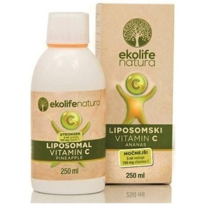 Ekolife Natura Liposomal Vitamin C STRONG 750 mg ananas 250 ml