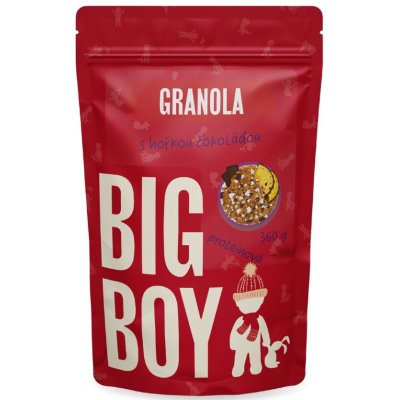 Big Boy Proteinová granola hořká čokoláda a pekany 360 g – Zboží Dáma