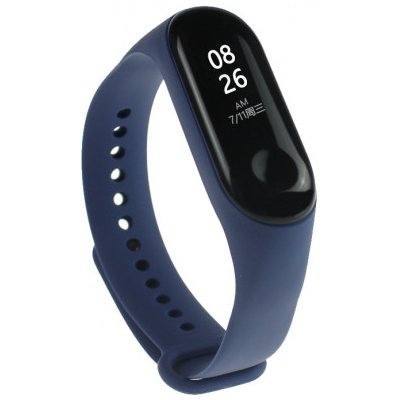 BStrap Silicone řemínek na Xiaomi Mi Band 3/4, dark blue SXI006C03 – Hledejceny.cz