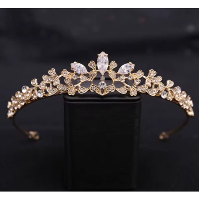 B-Top korunka do vlasů s krystaly a lístky Crystals – Zboží Dáma B-Top korunka do vlasů s krystaly a lístky Crystals – Zboží Dáma