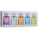 Gario Obraz na plátně Barevné flakony na parfémy Chanel Rozměry: 90 x 30 cm – Sleviste.cz