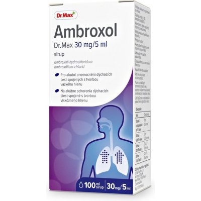 AMBROXOL DR.MAX POR 30MG/5ML SIR 1X100ML – Zboží Mobilmania