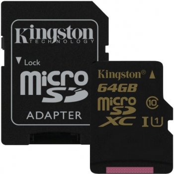 Kingston microSDXC 64 GB UHS-I SDCA10/64GB