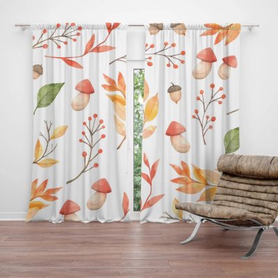 Sablio Závěs Houbařská sezóna: 2ks 140x250cm – Hledejceny.cz
