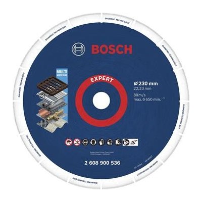 BOSCH Diamantový řezný kotouč 230 × 22,23 mm na beton – Zboží Dáma