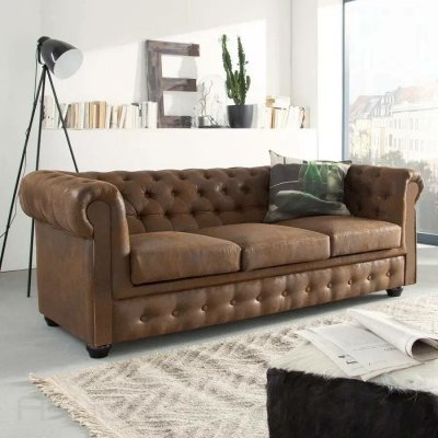 Askont Chesterfield Bis hnědá 3M – Zboží Mobilmania