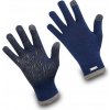 Dětské rukavice Exquisiv Merino rukavice City Walk Rider Touchscreen , šedá/modrá