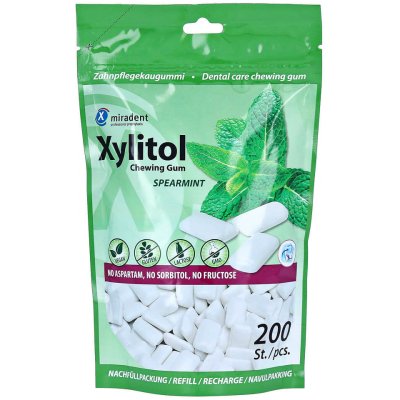 Miradent Xylitol SPEARMINT 200 ks – Zbozi.Blesk.cz