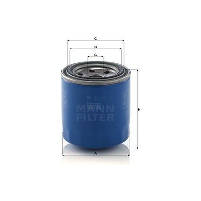 Olejový filtr MANN W8017 (MF W8017) – HUNDAI – Zboží Mobilmania