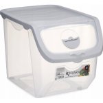 Kinvara Košík na zeleninu transparentní antravit stohovatelný plast 12 l – Sleviste.cz