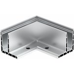 Hahn Steel Kotvění vrchní - sklo hliník AL/ELOX/Satin, roh, vnější – Hledejceny.cz