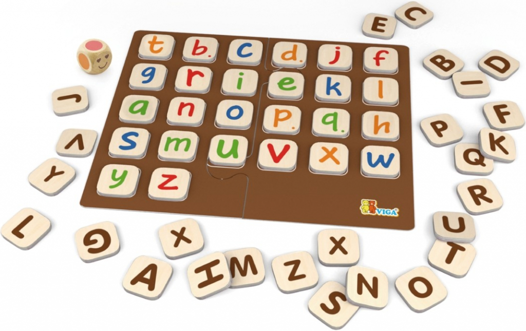 Viga dřevěná hra abeceda