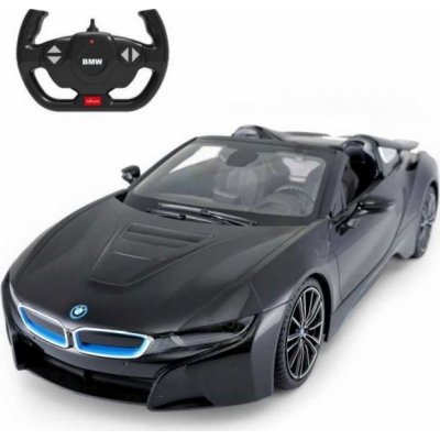 RASTAR BMW i8 Roadster černýmodel Auto na dálkové ovládání + 2,4 GHz dálkové ovládání 1:12 – Zboží Dáma