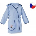 Veba Lotus Saly dětský župan nebeská modř s výšivkou Fotbalista tmavě modrá lemovka – Zboží Dáma Veba Lotus Saly dětský župan nebeská modř s výšivkou Fotbalista tmavě modrá lemovka – Zboží Dáma