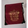 Vaky na záda CurePink bavlněnný gym Harry Potter Erb Bradavice Hogwarts Crest černá 151-1790