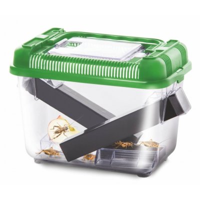 JK ANIMALS Přenosný box na cvrčky s dávkovačem 18 x 12 x 14 cm – Zboží Dáma