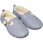 BabičkaOvečková Ručně šité dámské valašské filcové mokasíny Beáta z ovčí vlny merino šedá – Hledejceny.cz
