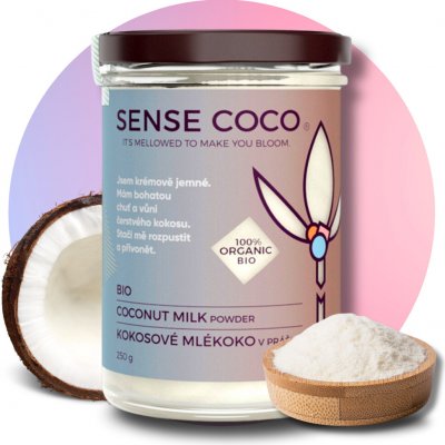 Sense Coco Bio kokosové mléko v prášku 250 g – Zboží Dáma