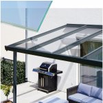 Gutta Premium 4,10 x 3,06 m antracit / čirá sklo 10 mm – Sleviste.cz
